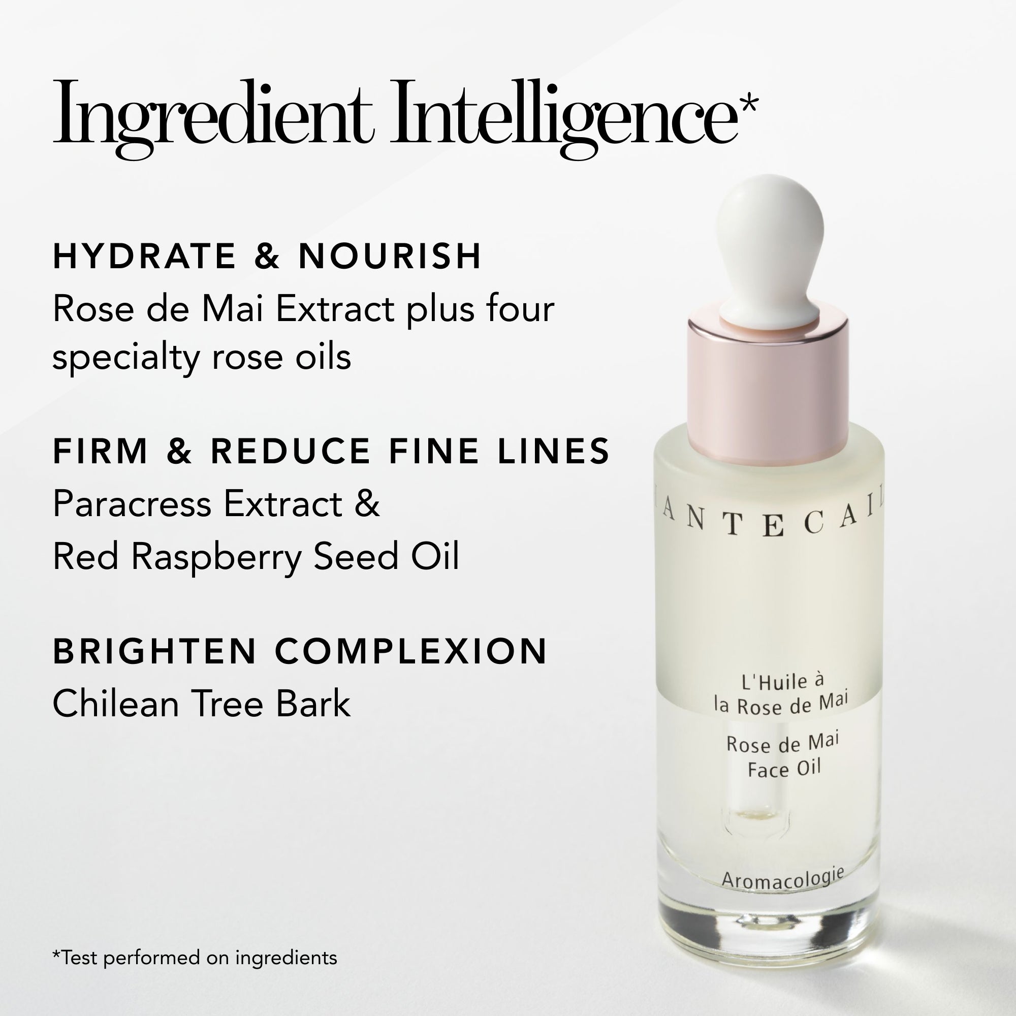 シャンテカイユの ローズドメイ フェイスオイル 30ml Chantecaille Rose de Mai Face Oil | Supercharged & De-Aging Face